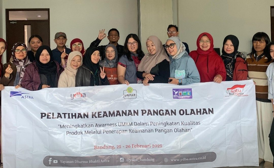 UNPAR Bersama YDBA Gelar Pelatihan Keamanan Pangan Olahan Bagi 20 UMKM Kuliner